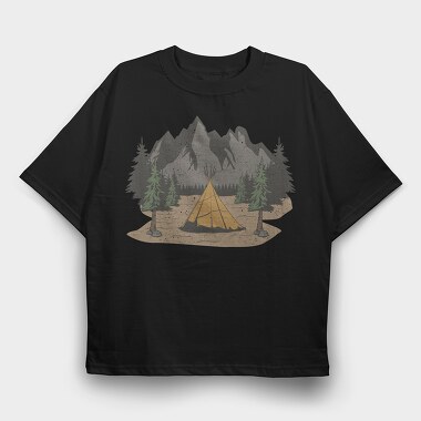Retro Nature Outdoor 21, Tricou Oversize Barbati (Unisex)