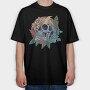 Tropical Skull, Tricou Oversize Barbati (Unisex)