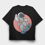 Astronaut Skate 2, Tricou Oversize Barbati (Unisex)