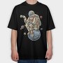 Coffee Astronaut, Tricou Oversize Barbati (Unisex)