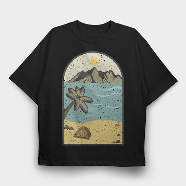 Retro Nature Outdoor 28, Tricou Oversize Barbati (Unisex)
