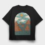 Landscape Nature, Tricou Oversize Barbati (Unisex)