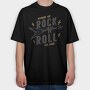 Rock N Roll, Tricou Oversize Barbati (Unisex)