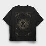 The Sun Tarot Card, Tricou Oversize Barbati (Unisex)
