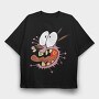 Cartoon Retro Courage the Cowardly Dog 2, Tricou Oversize Barbati (Unisex)