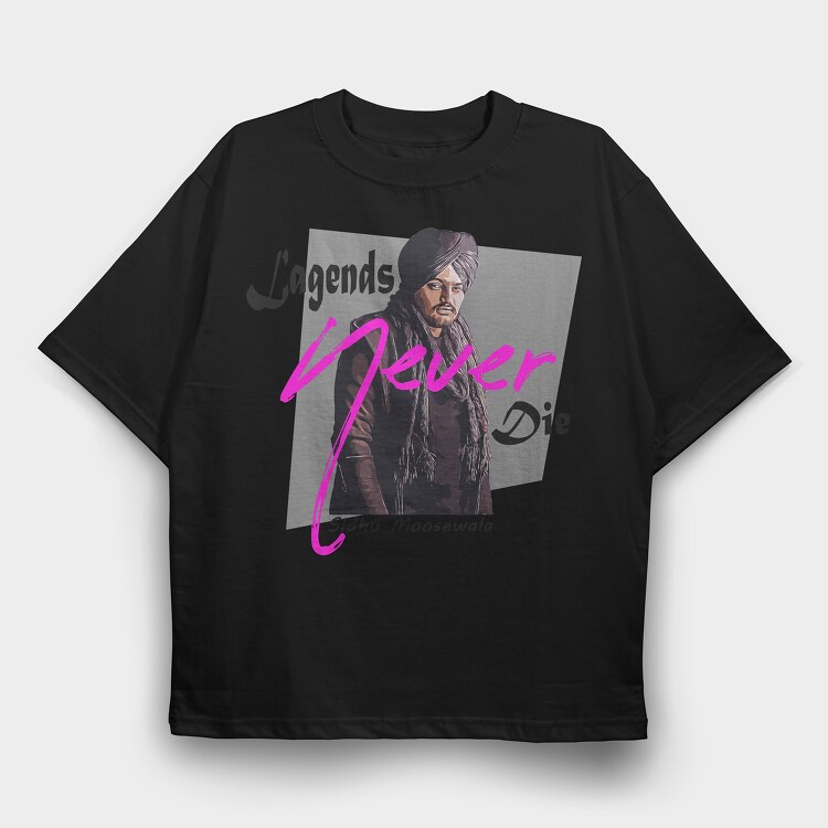 Sidhu Moosewala, Tricou Oversize Barbati (Unisex)