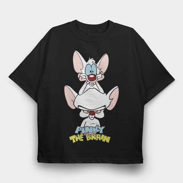 Pinky & the Brain 4, Tricou Oversize Barbati (Unisex)