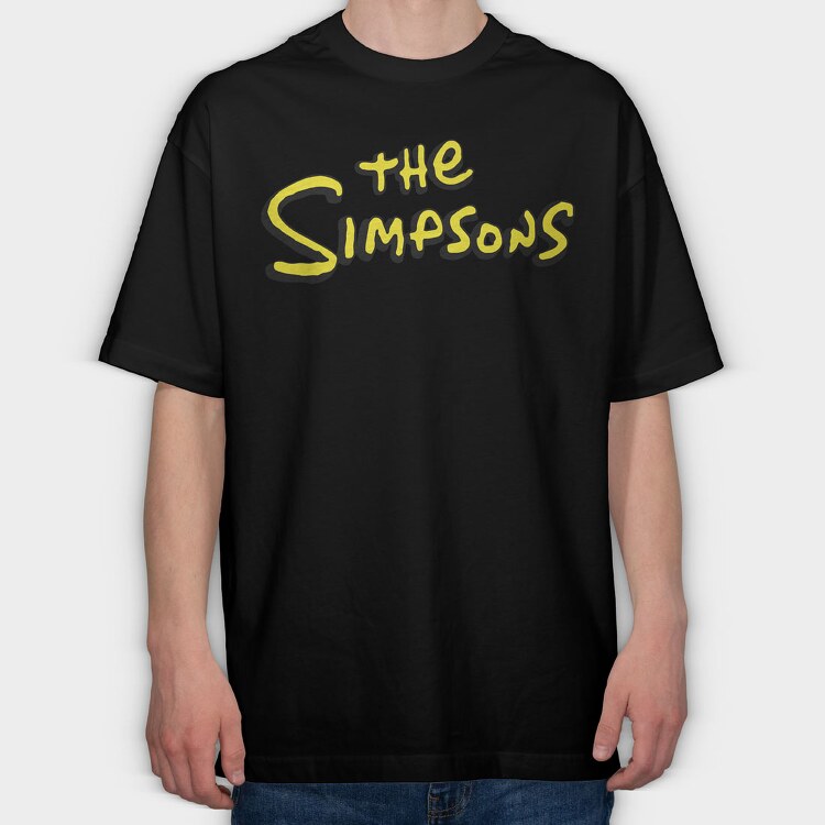 Simpsons Logo, Tricou Oversize Barbati (Unisex)