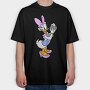 Cartoon Retro Daisy Duck 2, Tricou Oversize Barbati (Unisex)