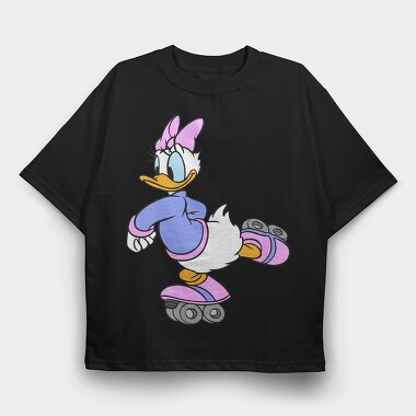 Cartoon Retro Daisy Duck 3, Tricou Oversize Barbati (Unisex)