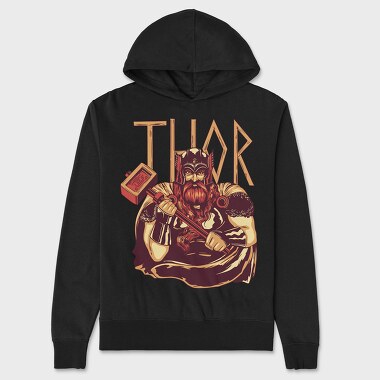 Thor God Mythology, Hanorac Oversize Barbati (Unisex)