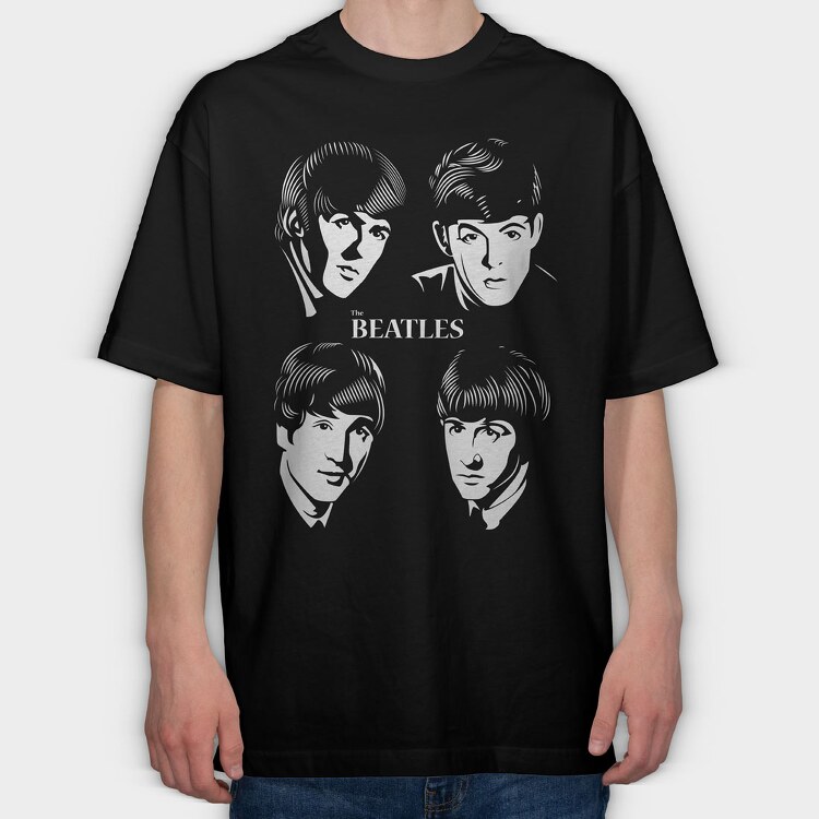 The Beatles 10, Tricou Oversize Barbati (Unisex)