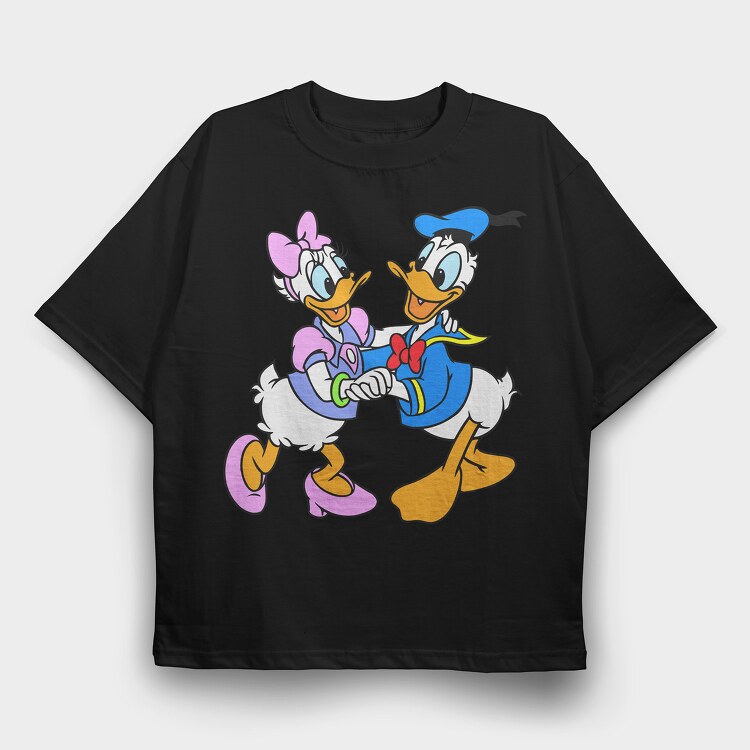 Cartoon Retro Disney 3, Tricou Oversize Barbati (Unisex)