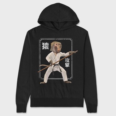 Karate Monkey, Hanorac Oversize Barbati (Unisex)