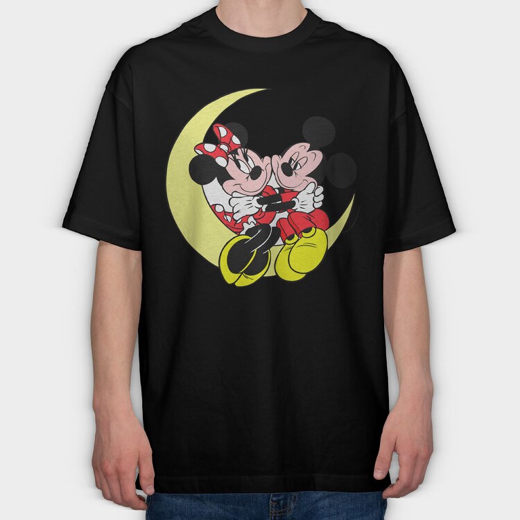 Cartoon Retro Disney 4, Tricou Oversize Barbati (Unisex)
