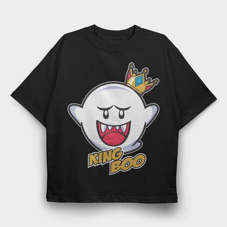 King Boo Mario Bros, Tricou Oversize Barbati (Unisex)