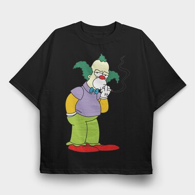 Krusty the Clown, Tricou Oversize Barbati (Unisex)