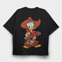 Cartoon Retro Donald Duck 3, Tricou Oversize Barbati (Unisex)