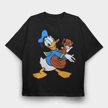 Cartoon Retro Donald Duck 4, Tricou Oversize Barbati (Unisex)