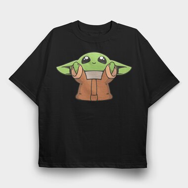 Baby Yoda 15, Tricou Oversize Barbati (Unisex)