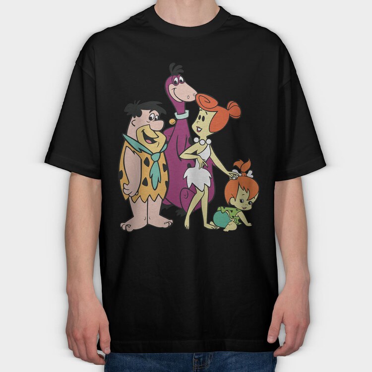 The Flintstones 16, Tricou Oversize Barbati (Unisex)