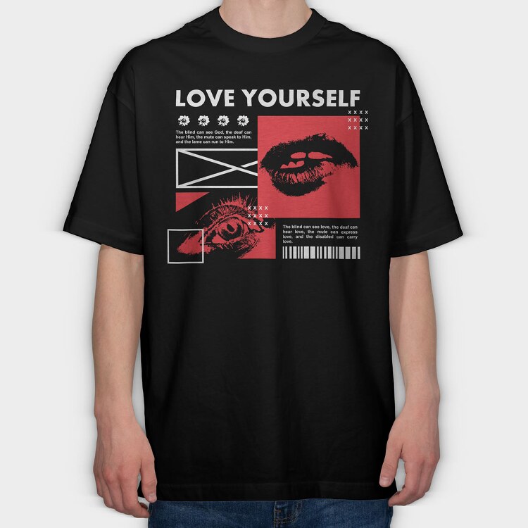 Love Yourself 2, Tricou Oversize Barbati (Unisex)