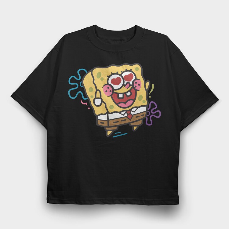 SpongeBob 25, Tricou Oversize Barbati (Unisex)