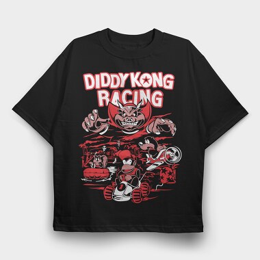 Diddy Kong Racing, Tricou Oversize Barbati (Unisex)