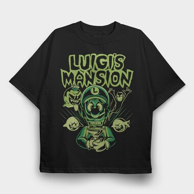 Luigi S Mansion, Tricou Oversize Barbati (Unisex)