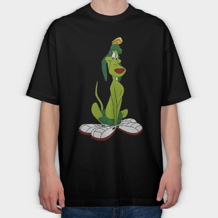 Cartoon Retro Duck Dodgers 4, Tricou Oversize Barbati (Unisex)