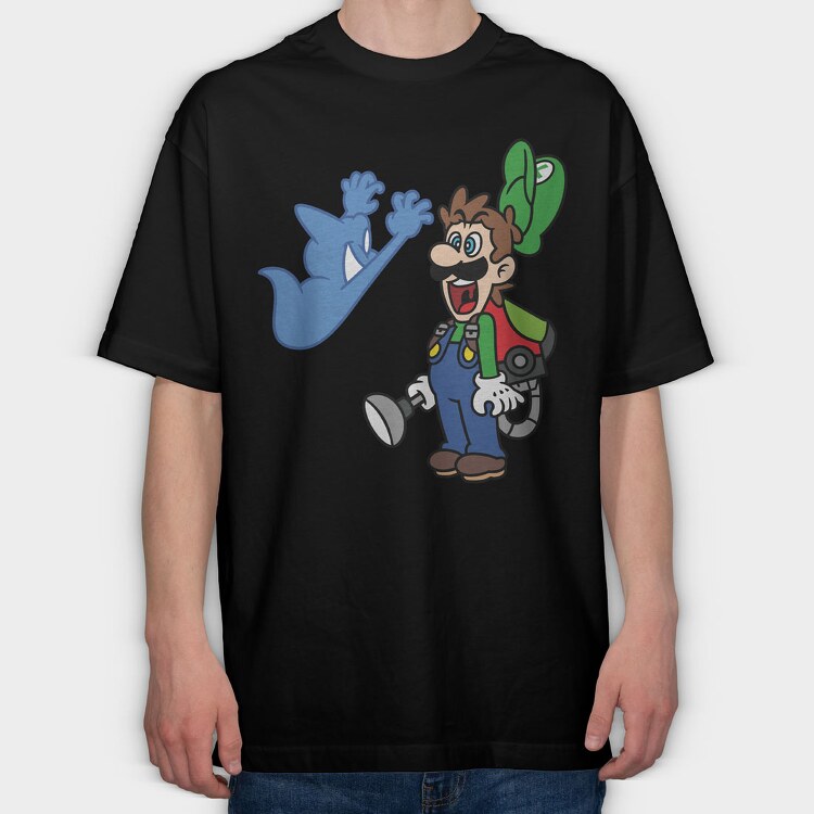 Luigi Scream 3, Tricou Oversize Barbati (Unisex)