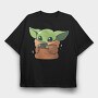 Baby Yoda 8, Tricou Oversize Barbati (Unisex)