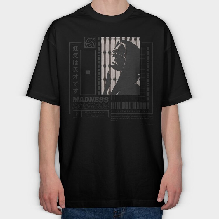 Madness 1, Tricou Oversize Barbati (Unisex)