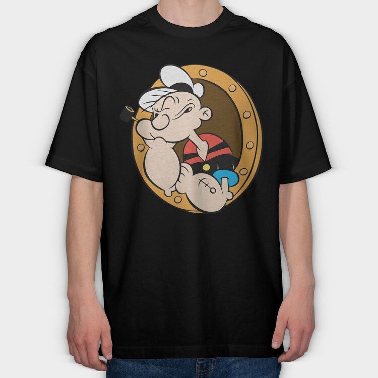 Popeye 7, Tricou Oversize Barbati (Unisex)