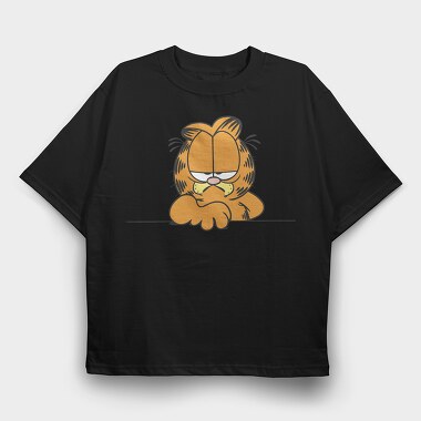 Cartoon Retro Garfield 6, Tricou Oversize Barbati (Unisex)