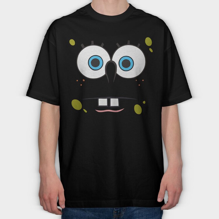 SpongeBob face 13, Tricou Oversize Barbati (Unisex)