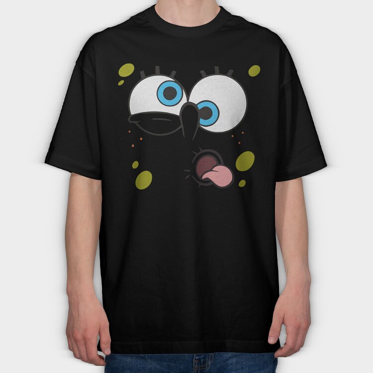 SpongeBob face 14, Tricou Oversize Barbati (Unisex)