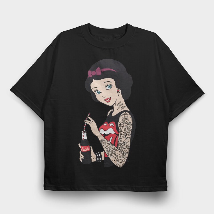 Princess Rockstar 2, Tricou Oversize Barbati (Unisex)