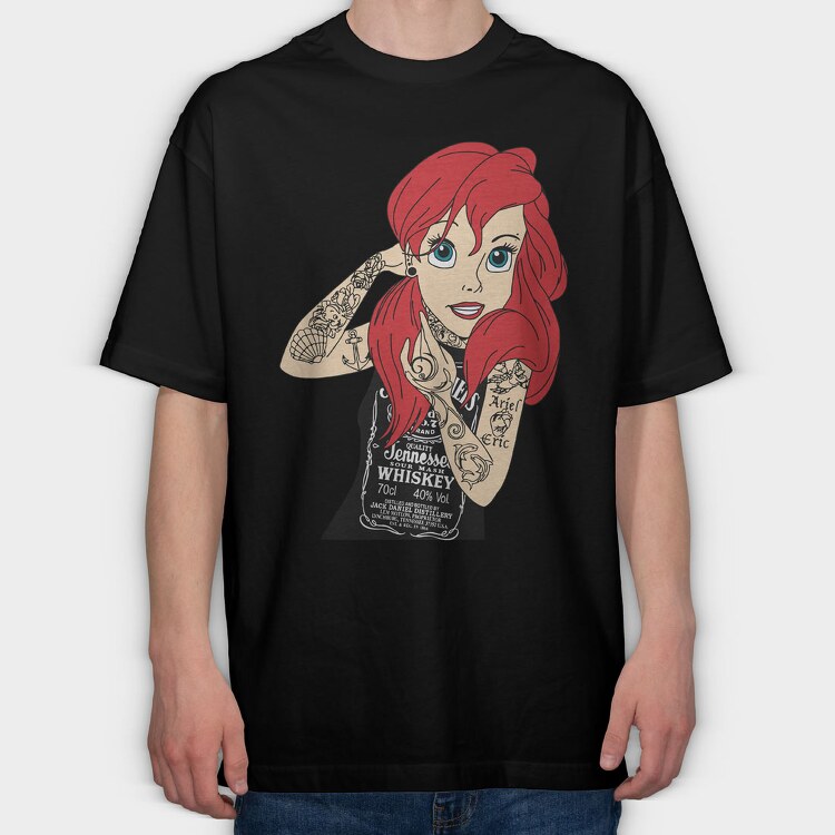 Princess Rockstar 3, Tricou Oversize Barbati (Unisex)