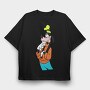Cartoon Retro Goofy 3, Tricou Oversize Barbati (Unisex)
