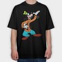 Cartoon Retro Goofy 4, Tricou Oversize Barbati (Unisex)