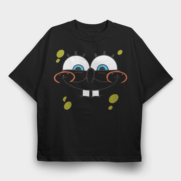 SpongeBob face 2, Tricou Oversize Barbati (Unisex)