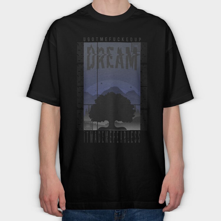 Dream 1, Tricou Oversize Barbati (Unisex)