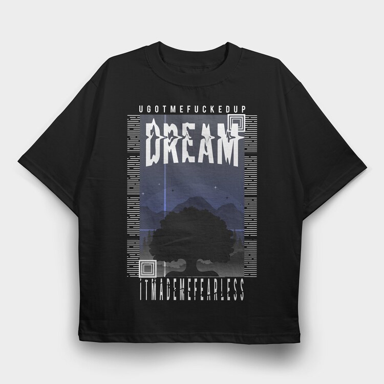 Dream 2, Tricou Oversize Barbati (Unisex)