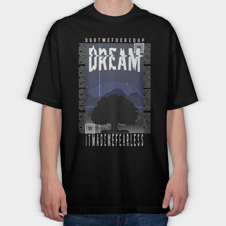 Dream 2, Tricou Oversize Barbati (Unisex)