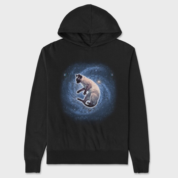 Cat Galaxy, Hanorac Oversize Barbati (Unisex)