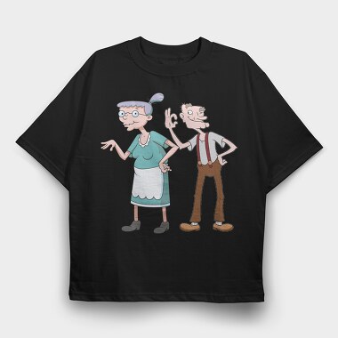 Cartoon Retro Hey Arnold 3, Tricou Oversize Barbati (Unisex)