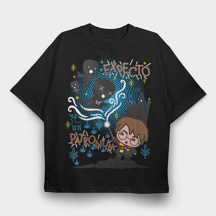Expecto Patronum Harry Potter, Tricou Oversize Barbati (Unisex)