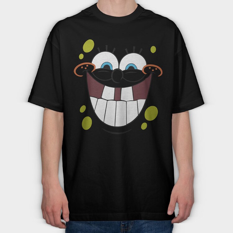 SpongeBob face 9, Tricou Oversize Barbati (Unisex)