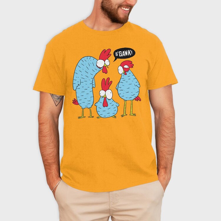 Crazy Chicken, Tricou Barbati (Unisex)
